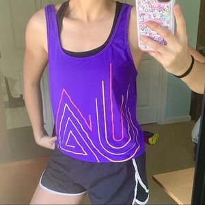 Athletic singlet tank top